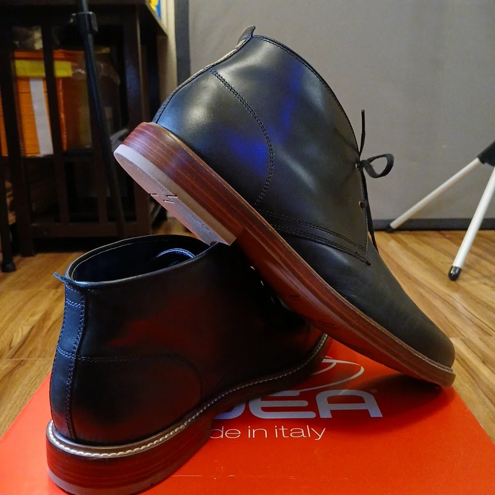 Cole Haan Tyler Grand Black Leather Chukka‎ Boots C25100 Men Size 11M